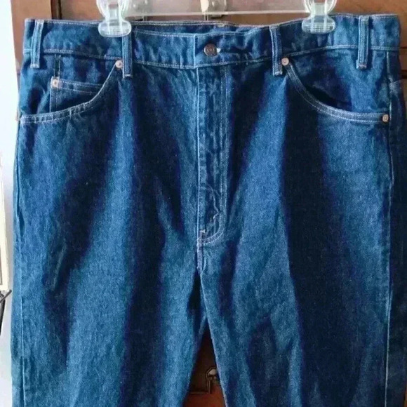 1993‎ Vin Levis 505 Jeans Made in Mexico Orange Tab Dark Wash Straight Leg 40x30 - Picture 3 of 9